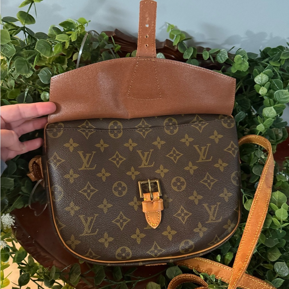 Louis Vuitton Monogram Crossbody Bag in Brown and Tan - Picture 8 of 13